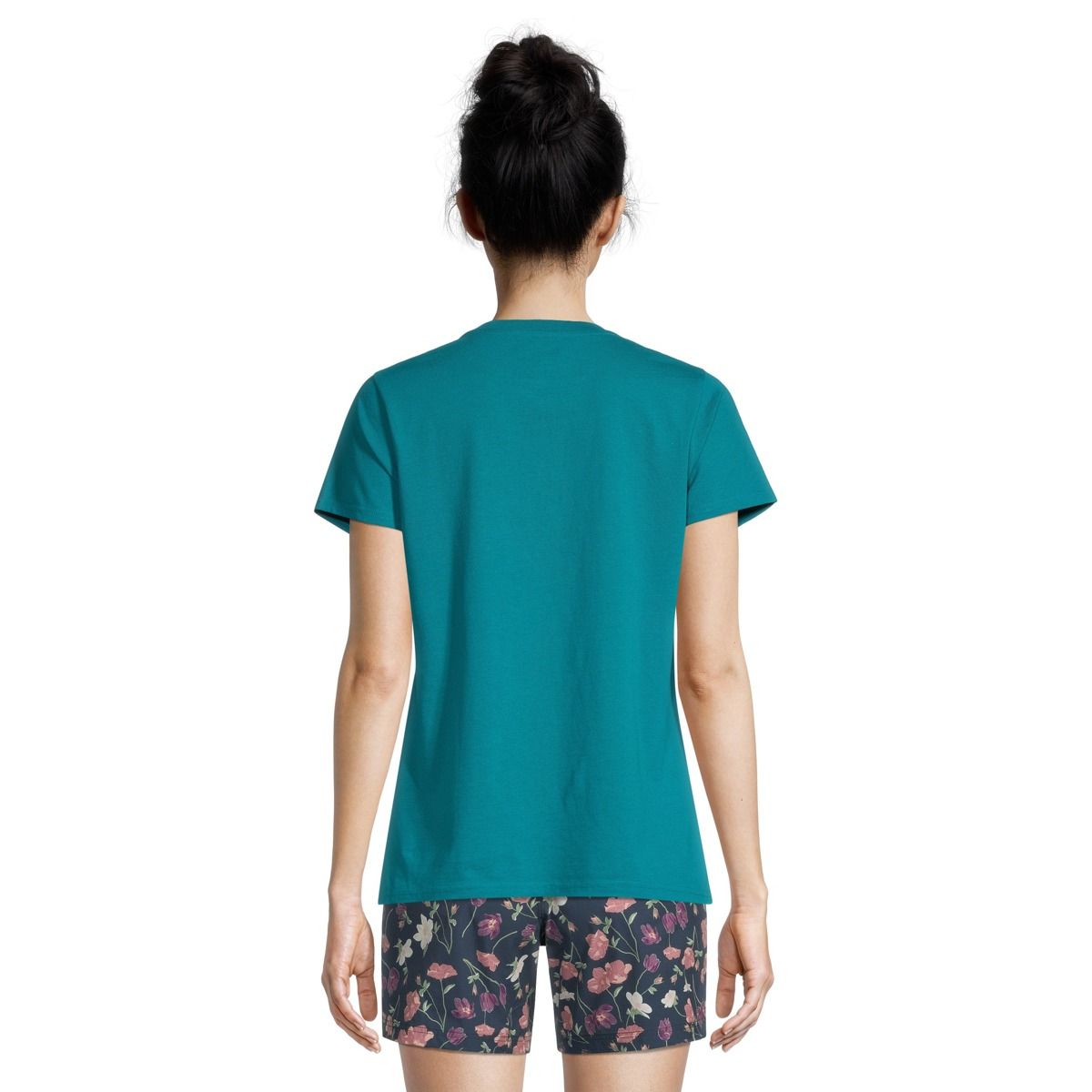 Woods Women's Cayley Floral Logo T Shirt