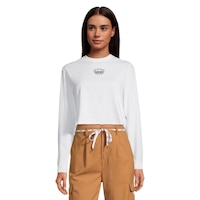 Vans Women's Mountain Sky BFF Long Sleeve T Shirt Front_Flat