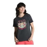Vans Women's Rock Flowers Crew T Shirt Front_Flat