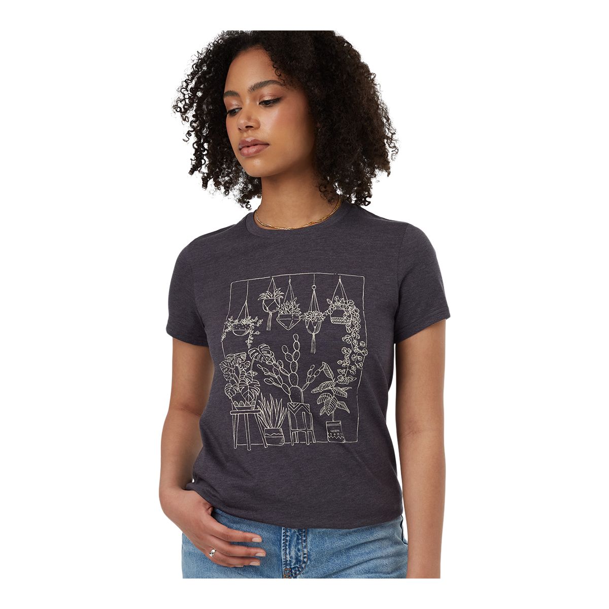 tentree Women's Plant Club Relaxed Fit T Shirt