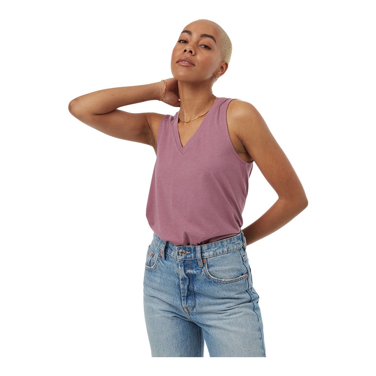 Tentree Women's TreeBlend V-Neck Tank Top