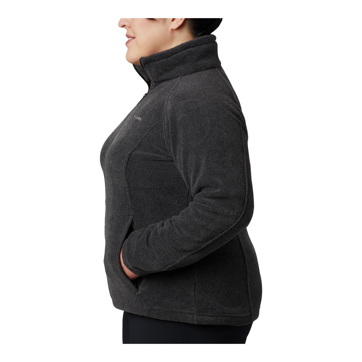 Columbia Youth Boy Girl Charcoal Gray Full Zip Fleece Jacket Size Ss 8