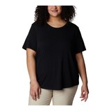 Columbia Women's Plus Size Slack Water Knit T Shirt Front_Flat