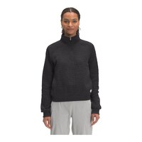 The North Face Women's Longs Peak Quilted 1/4 Zip Hoodie Front_Flat