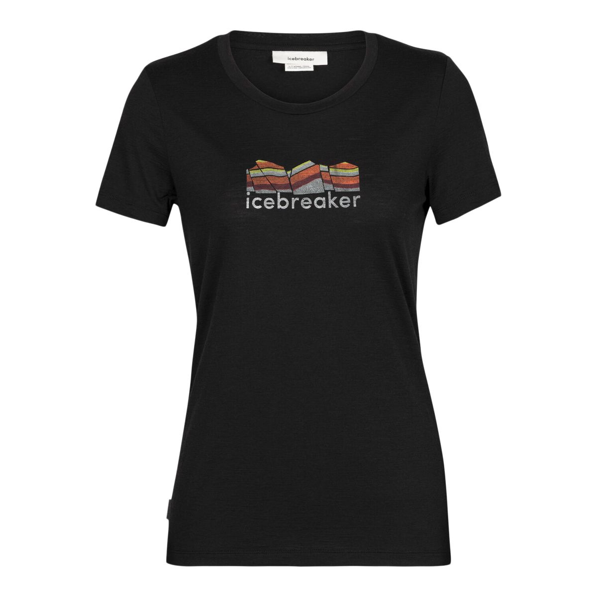 Icebreaker Women's Tech Lite II Mountain Geology T Shirt