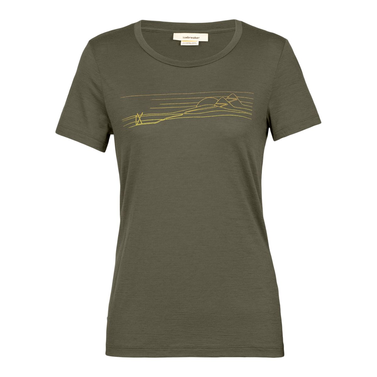 Icebreaker Women's Tech Lite II Ski Stripes T Shirt