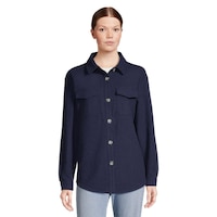 Ripzone Women's Lynn Shacket Front_Flat