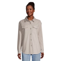 Ripzone Women's Lynn Shacket Front_Flat