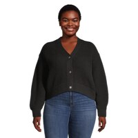 Ripzone Women's Plus Size Montrel Button Up Cardigan Sweater Front_Flat