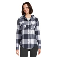 Ripzone Women's Apex 2.0 Hooded Flannel Top Front_Flat