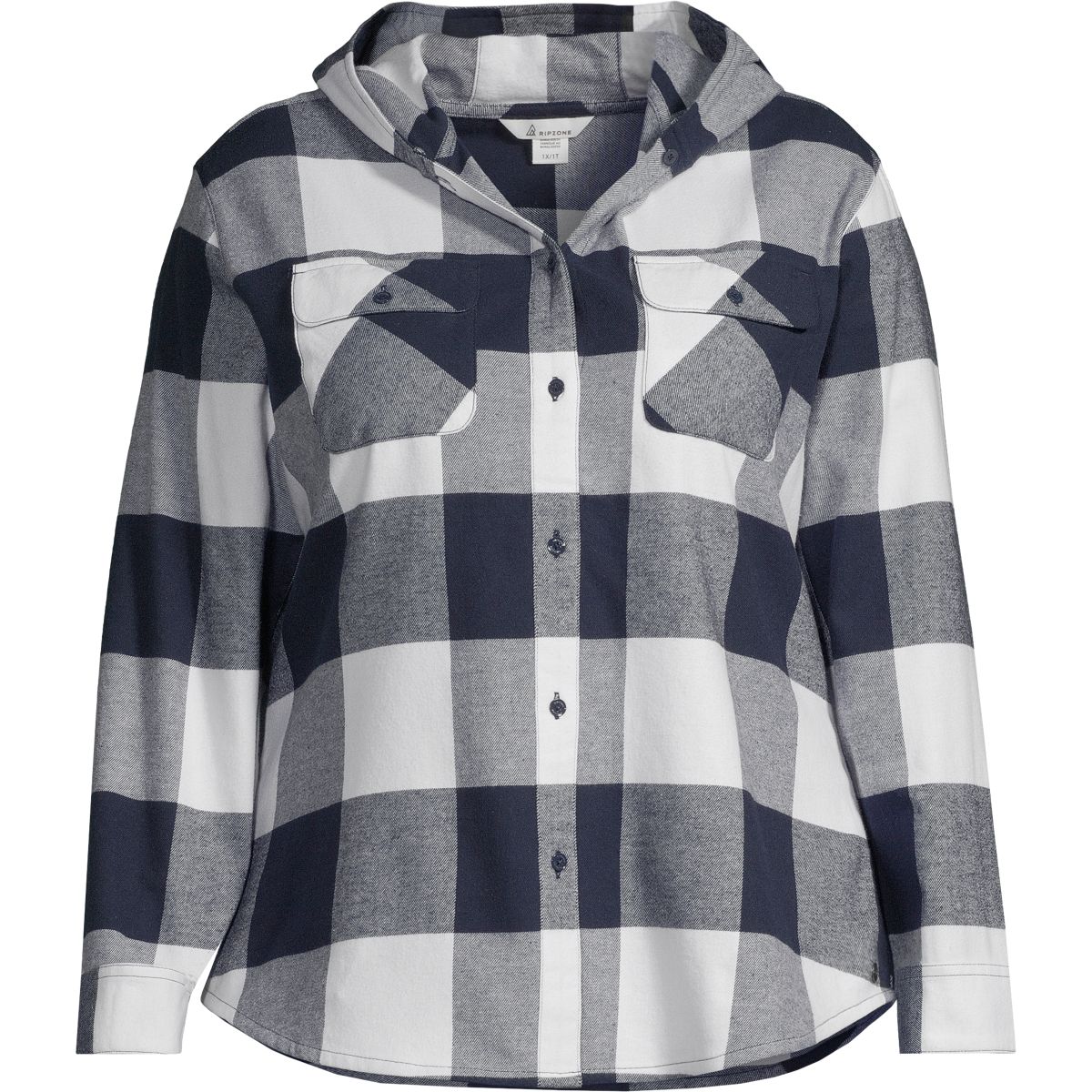Ripzone Women's Apex 2.0 Hooded Flannel Top