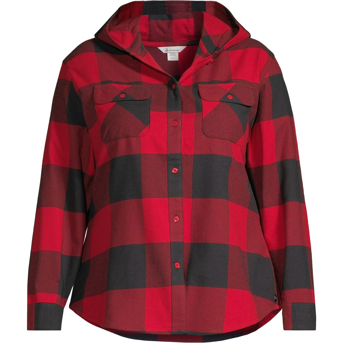 Ripzone Women's Apex 2.0 Hooded Flannel Top