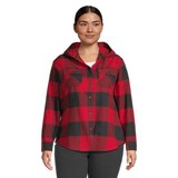 Ripzone Women's Apex 2.0 Hooded Flannel Top Front_Flat