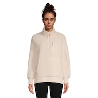 Woods Women's Cautley Quarter Zip Top Front_Flat