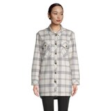 Woods Women's Evelyn Plaid Shacket Front_Flat