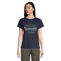 Woods Women's Cayley Northern Lights T Shirt Front_Flat