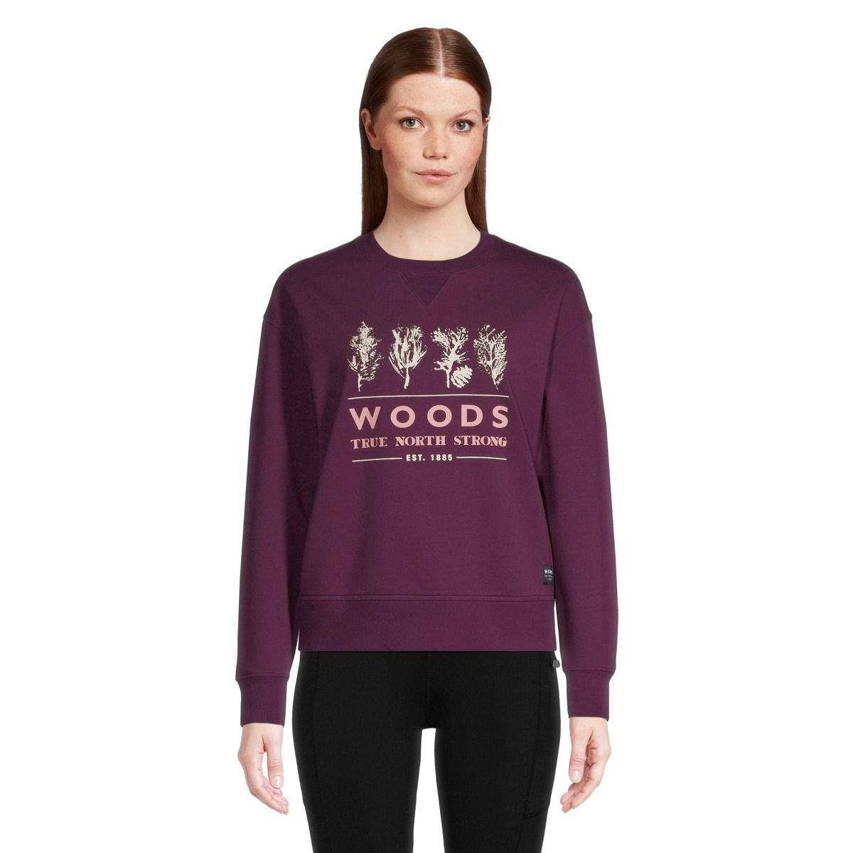 Woods Women's Lawson Stamped Needles Sweatshirt | Atmosphere