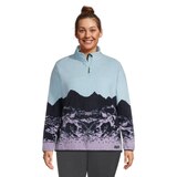 Woods Women's Plus Size Blackiston 1/4 Zip Top Front_Flat