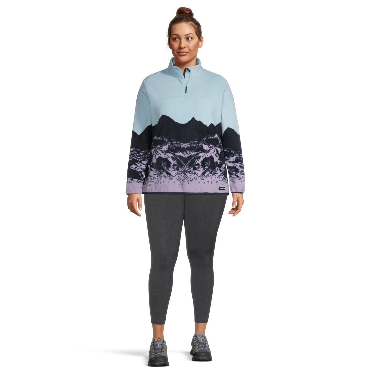 Woods Women's Plus Size Blackiston 1/4 Zip Top