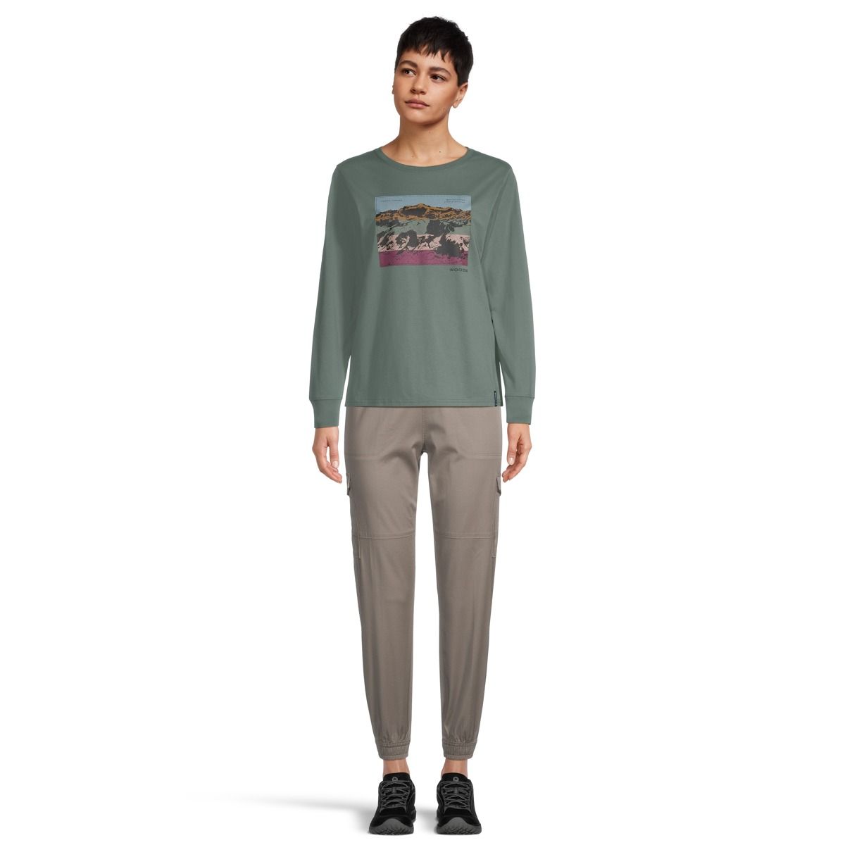 Woods Women's Cayley MT Logan T- Shirt