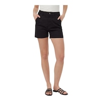 Tentree Women's High Rise Twill Shorts Front_Flat