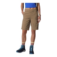 Mountain Hardwear Women's Dynama™ High Rise Bermuda Shorts Front_Three_Fourths_Angled_Left