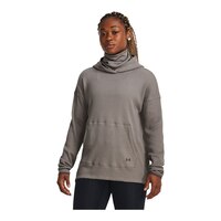 Under Armour Women's Waffle Funnel Hoodie Front_Three_Fourths_Angled_Left