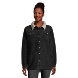 O'Neill Women's Sherpa Fleece Button Up Top Front_Flat