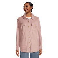 O'Neill Women's Collins Fleece Flannel Top Front_Flat