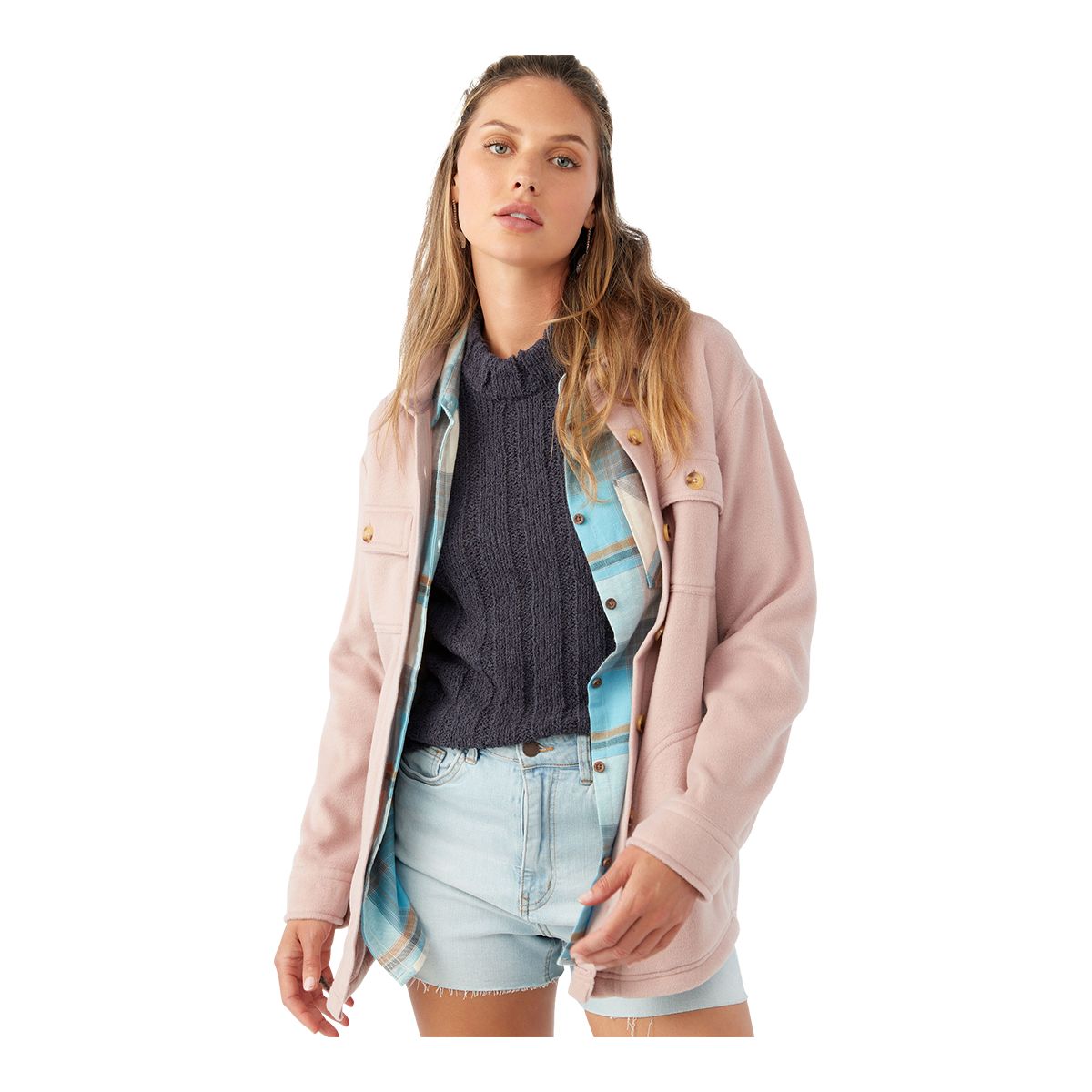 O'Neill Women's Collins Fleece Flannel Top