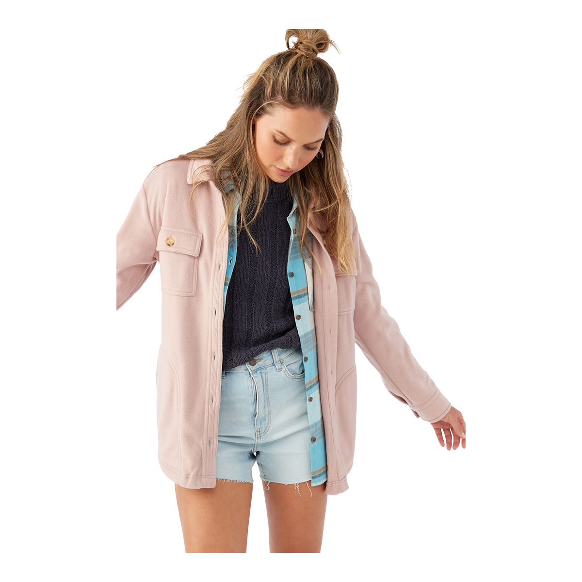 O'Neill Women's Collins Fleece Flannel Top