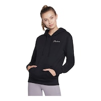 Skechers Women's Signature Pullover Hoodie Front_Angled_Left