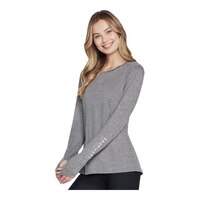 Skechers Women's Godri Swift Knit Long Sleeve Sweatshirt Front_Angled_Left