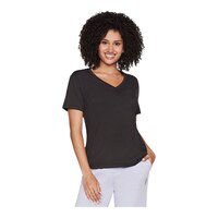 Skechers Women's Godri Serene V-Neck T Shirt Front_Angled_Right