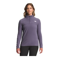 The North Face Women's TKA Glacier 1/4 Zip Top Front_Flat