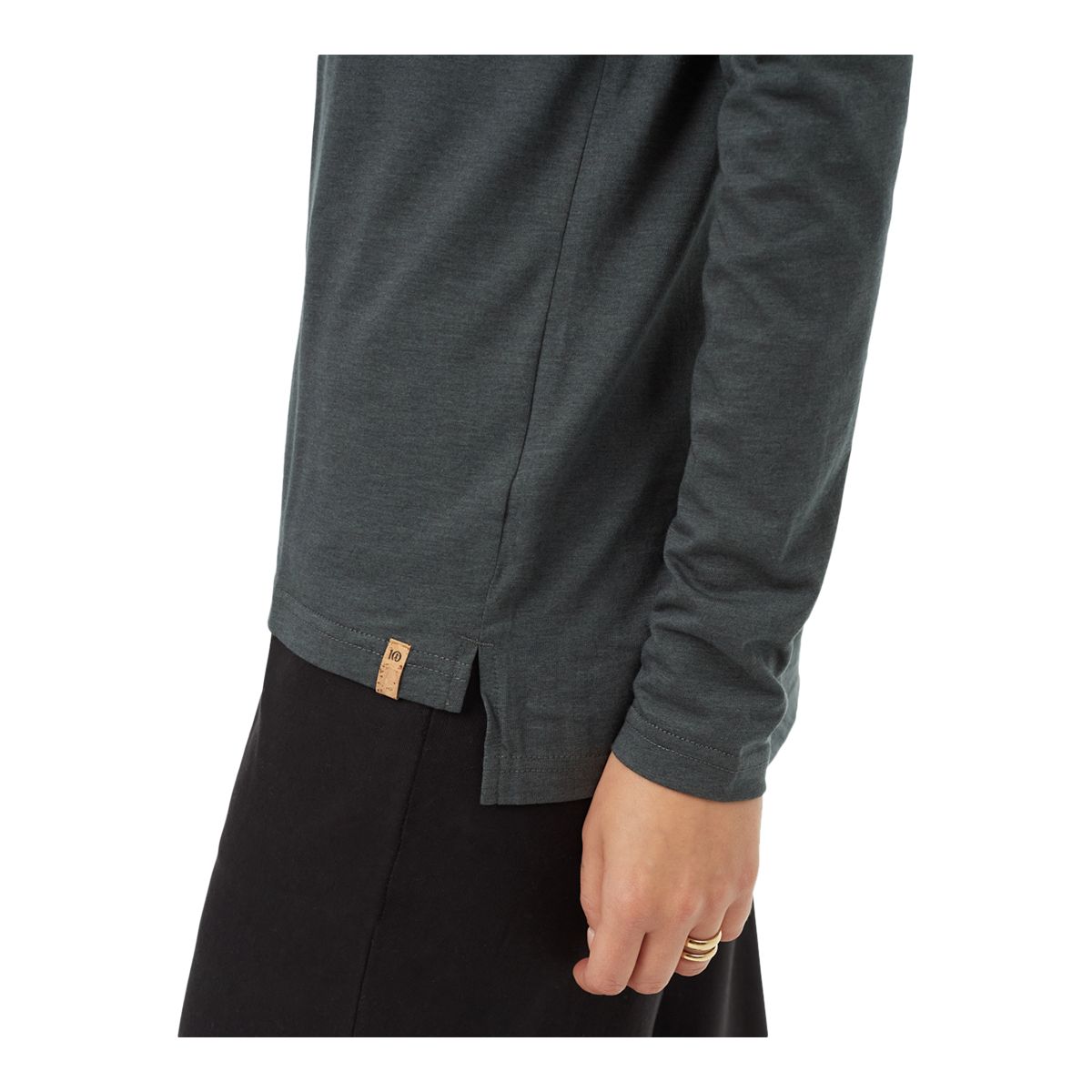 tentree Women's TreeBlend V-Neck Long Sleeve T Shirt