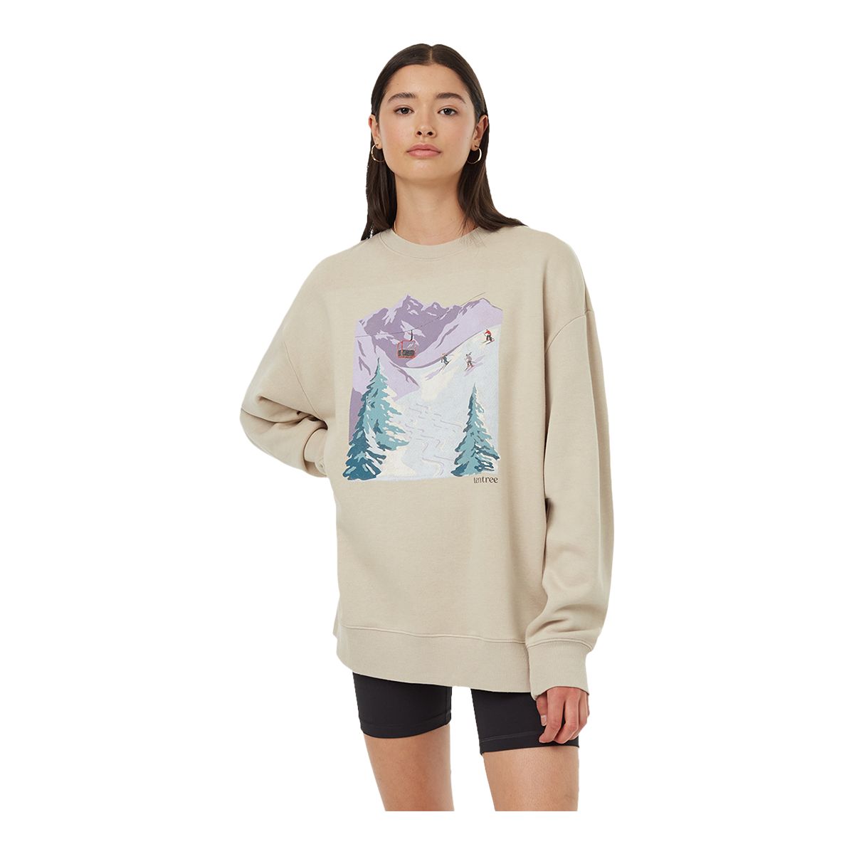 Tentree Women s Alpine Oversized Sweatshirt Atmosphere