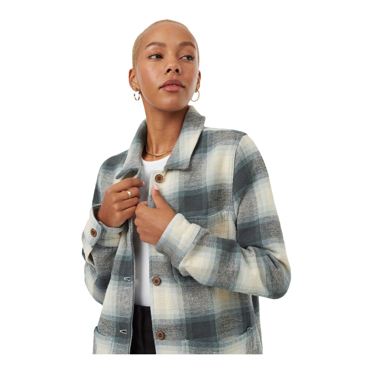 tentree Women's Flannel Utility Jacket