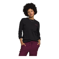 The North Face Women's Long Sleeve Hit Graphic Tee Front_Angled_Right