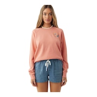 O'Neill Women's Seaspray Pullover Fleece Top Front_Flat