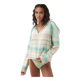 O'Neill Women's Rosarito Fleece Pullover Hoodie Front_Three_Fourths_Angled_Left