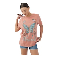 O'Neill Women's Cosmic Dreamer T Shirt Front_Flat