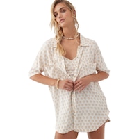 O'Neill Women's Tricia Daisy Woven Top Front_Flat