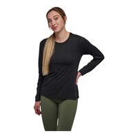 Black Diamond Women's Lightwire Tech Long Sleeve T Shirt Front_Flat