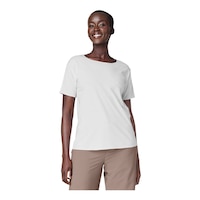 FWD Women's Friday Drirelease® Minimal T Shirt Front_Angled_Right