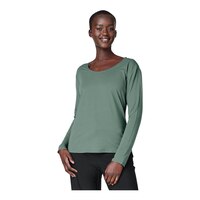 FWD Women's Friday Drirelease® Minimal Long Sleeve T Shirt Front_Angled_Left