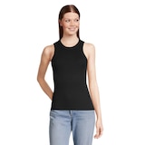 Ripzone Women's Azure Ribbed Tank Front_Flat