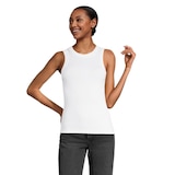 Ripzone Women's Azure Ribbed Tank Front_Flat