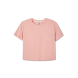 FWD Women's Cool Modal Boxy Short Sleev Pocket Tee Front_Flat