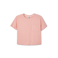 FWD Women's Cool Modal Boxy Short Sleev Pocket Tee Front_Flat